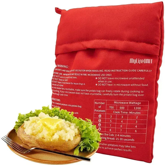 "Perfect Potatoes in Minutes: Microwave Cooker Bag!"